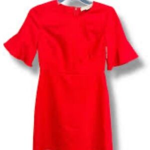 LOFT Red Flare Sleeve Wedding Dress